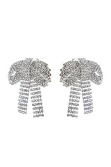 Crystal-embellished Bow Earrings