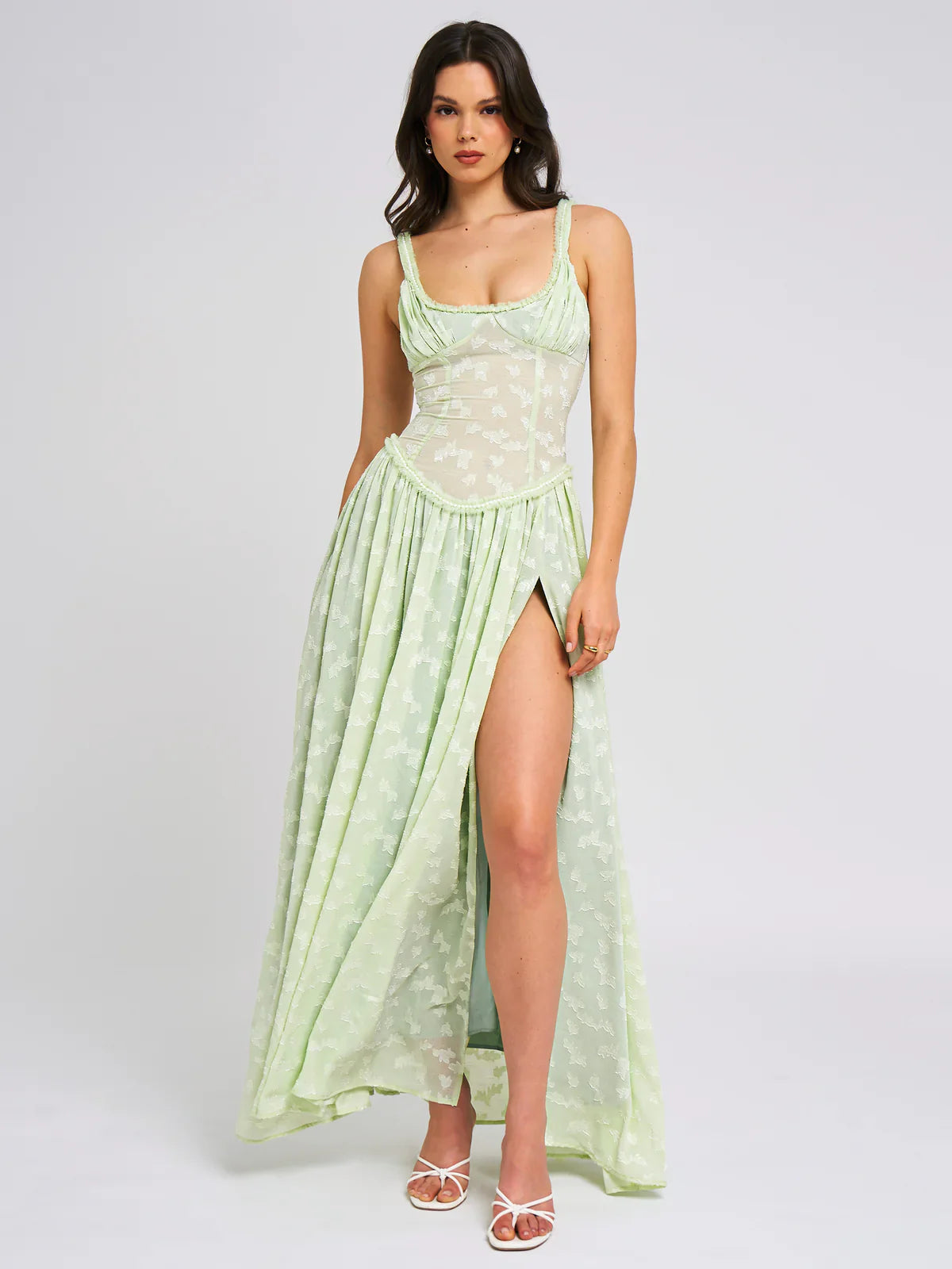 Savannah Meadows Lace Maxi Dress