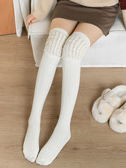 Casual Solid Color Stockings Accessories