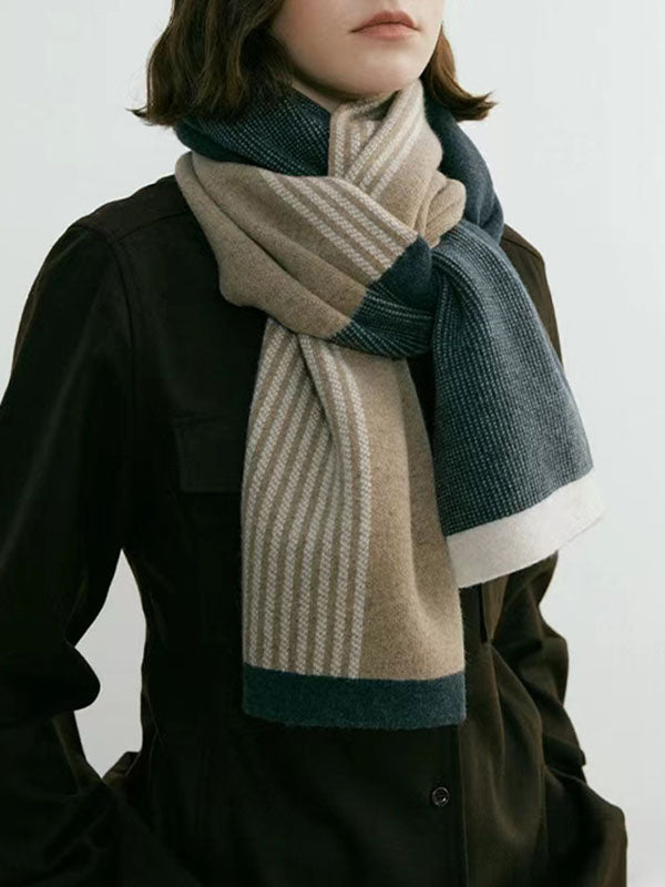 Keep Warm Striped Scarf