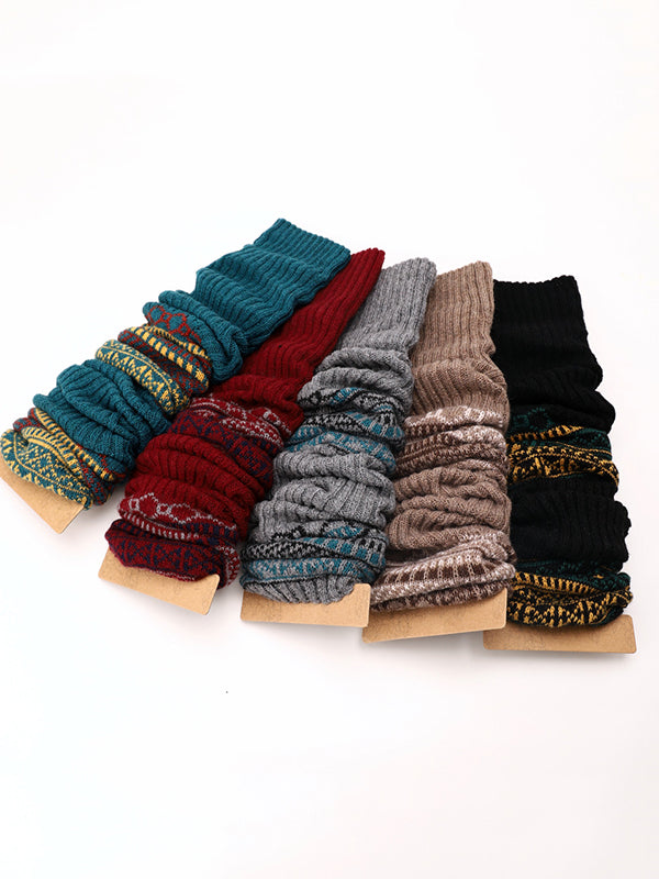 Casual Keep Warm Printed Leg Warmers Accessories