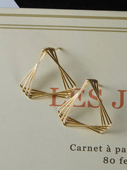 Geometric Solid Color Earrings Accessories