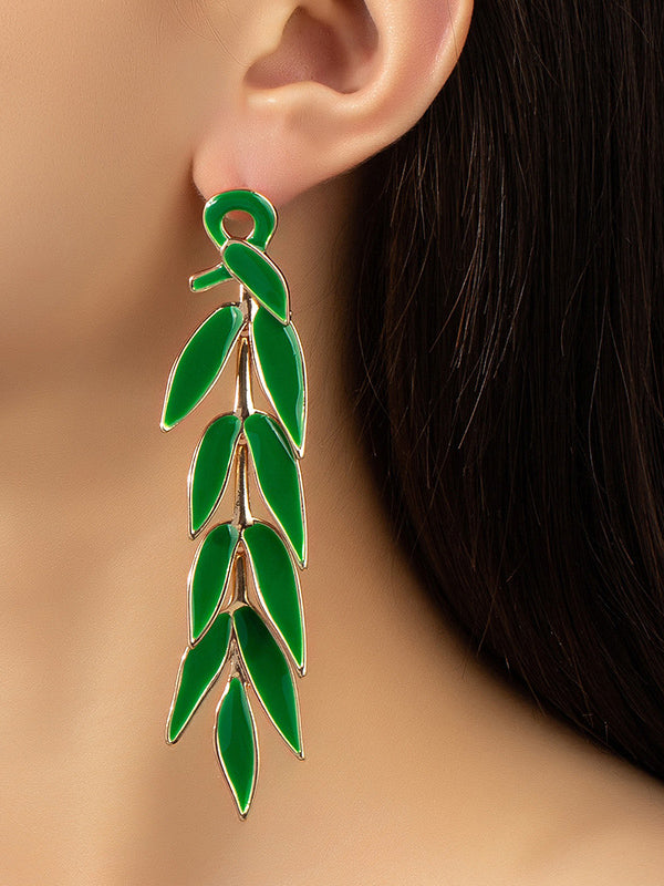 Leaves Shape Drop Earrings