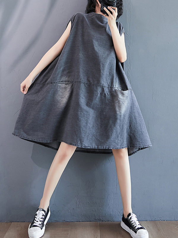 Original Split-Joint With Pocket Denim Dress