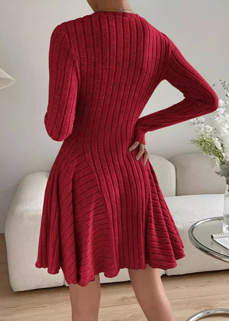 Cozy Knit A-Line Dress