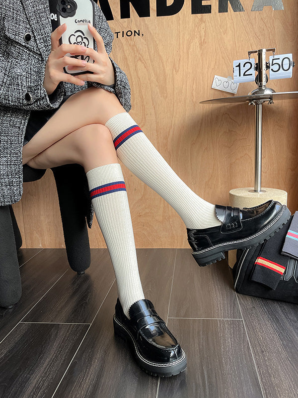 Fashion College Style Striped Stockings Accessories