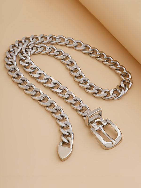 Chains Geometric Solid Color Necklaces Accessories