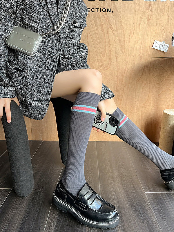 Fashion College Style Striped Stockings Accessories