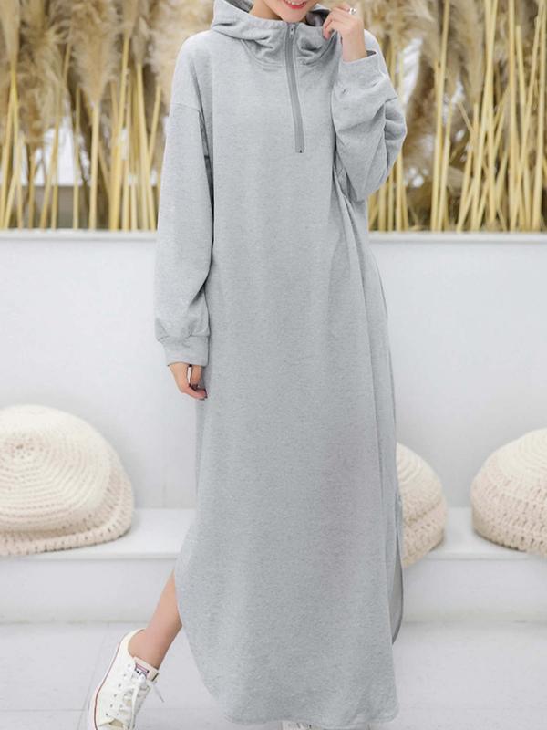 Simple Loose 2 Colors Long Dress