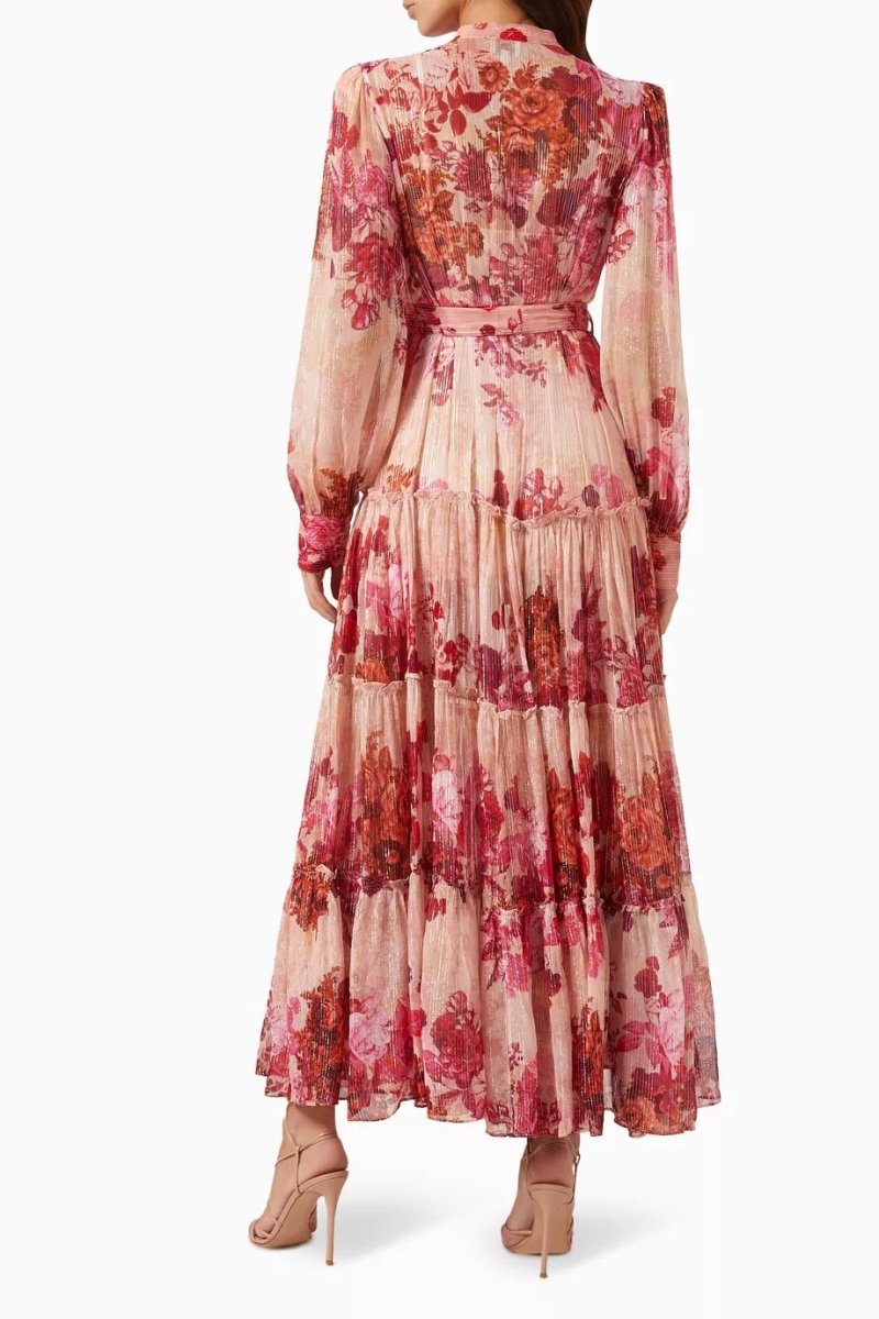 Sylvia Floral Long Sleeve Maxi Dress