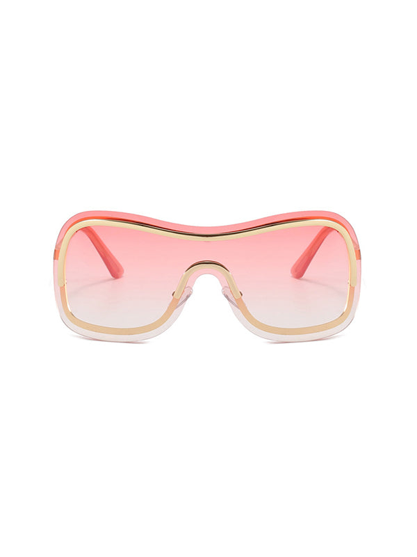 Geometric Sun Protection Sunglasses Accessories