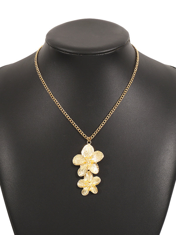 Flower Shape Necklaces Accessories + Rings Accessories