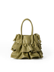 Pleated-Ruffled-Messenger-Bag