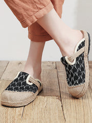 Rhombic Casual Shoes Flat Shoes Slippers