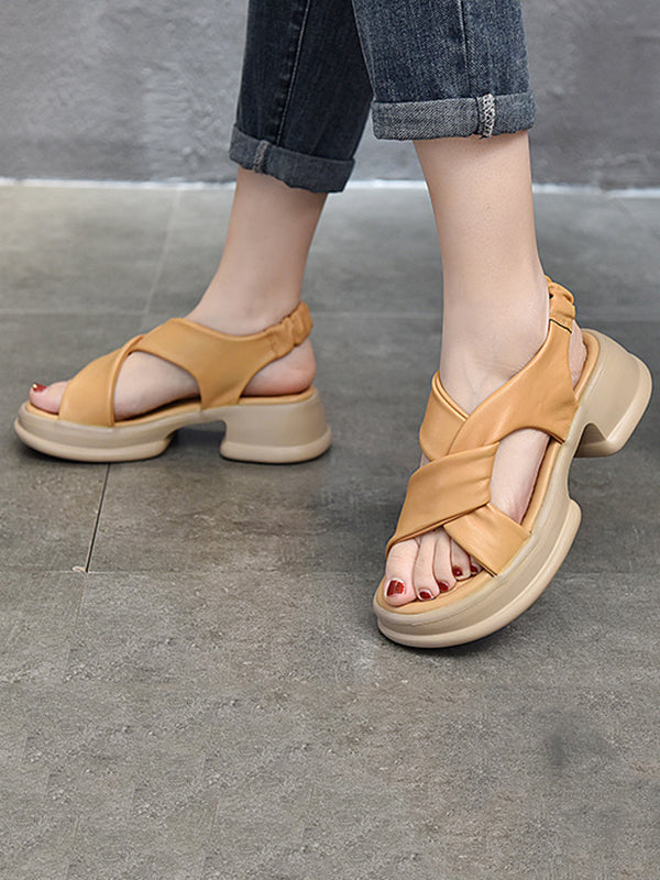 Open Toe Platform Shoes Sandals