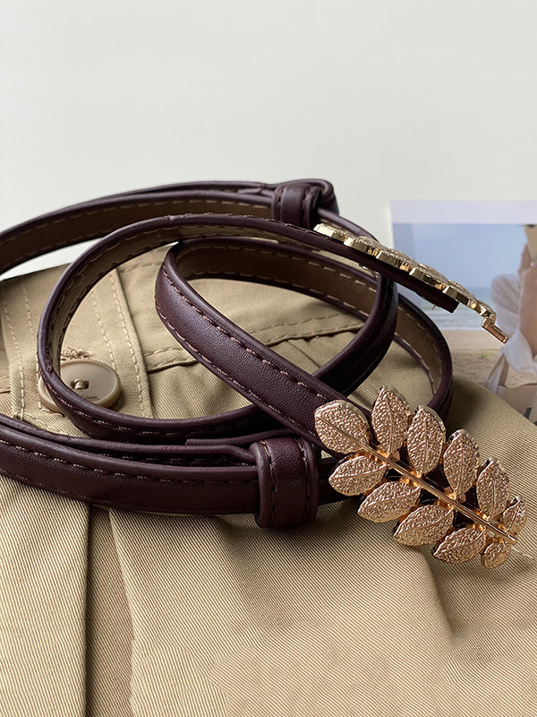 Original Leaf Shape PU Alloy Belts