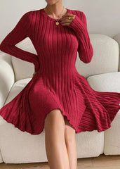 Cozy Knit A-Line Dress