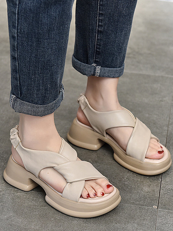 Open Toe Platform Shoes Sandals