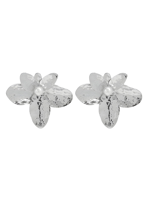 Flower Shape Drop Earrings