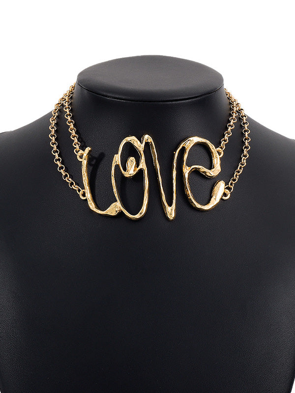 Chains Geometric Hollow Necklaces Accessories