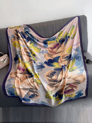 Flower Print Sun Protection Shawl&Scarf