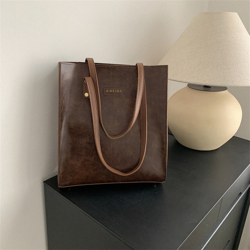 Western-Style All-Matching Shoulder Tote Bag