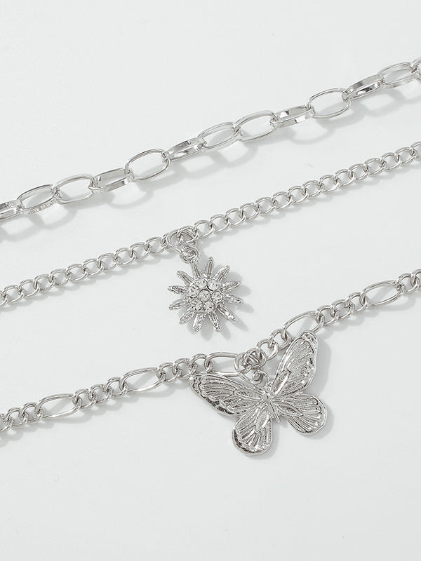 Butterfly Shape Layered Necklaces Accessories