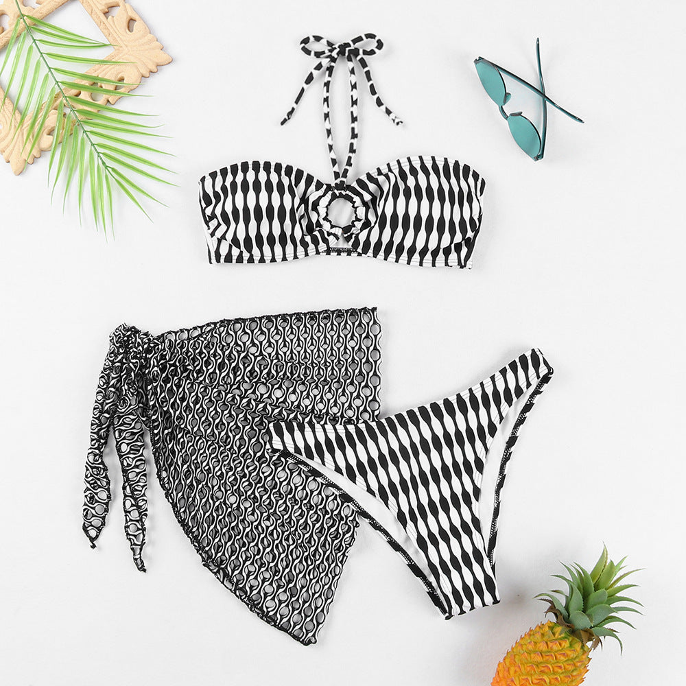 Poppy Three-Piece Bikini Set