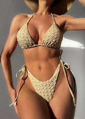 Sand Dune Textured Bikini Set