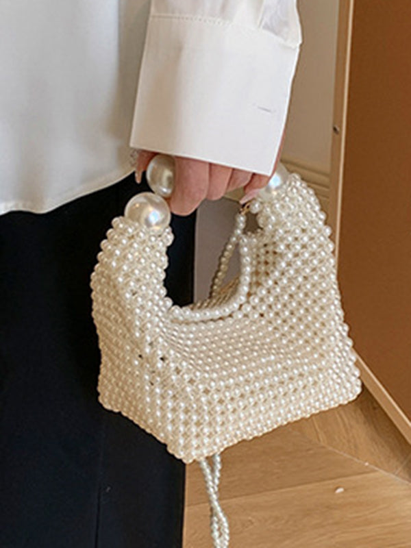 Beaded Solid Color Bags Bags Accessories Handbags Shoulder Bags