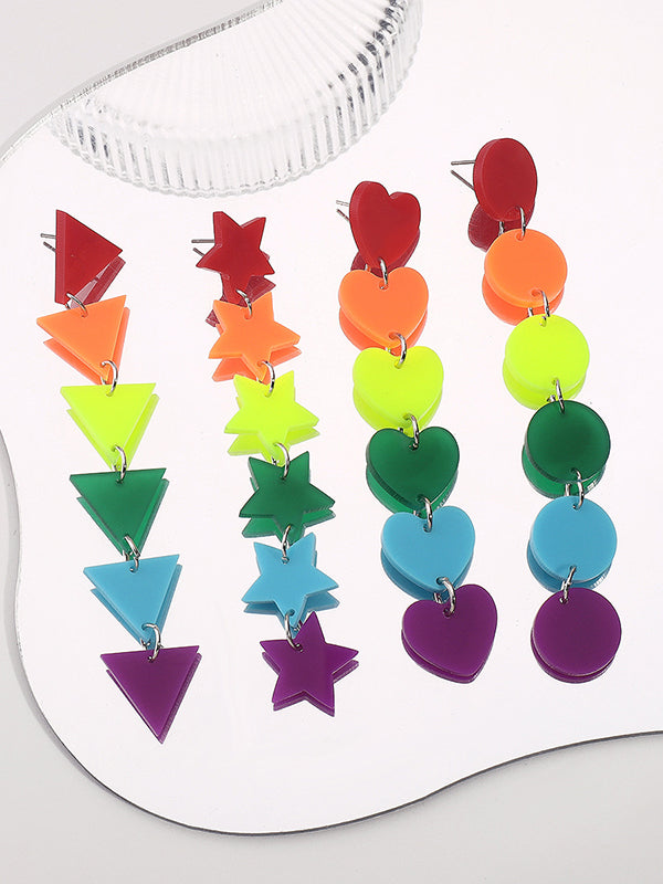 Star Shape Drop Earrings