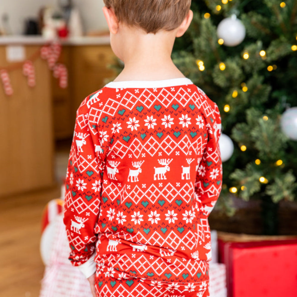 Christmas Elk Fmalily Matching Pajamas