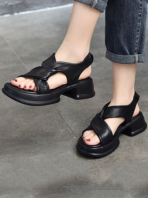 Open Toe Platform Shoes Sandals