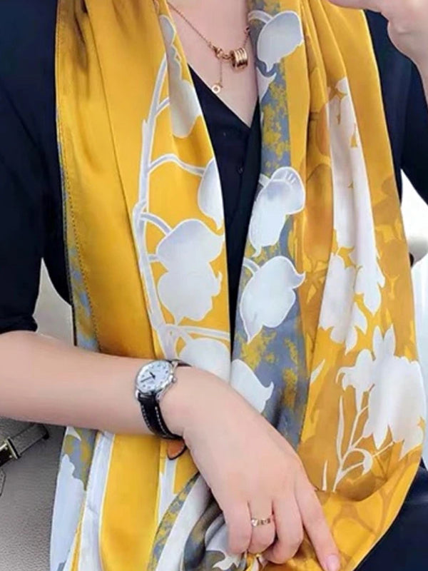 Floral Printed Shawl&Scarf