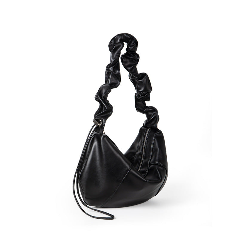 Ruffle-Chic Shoulder Bag