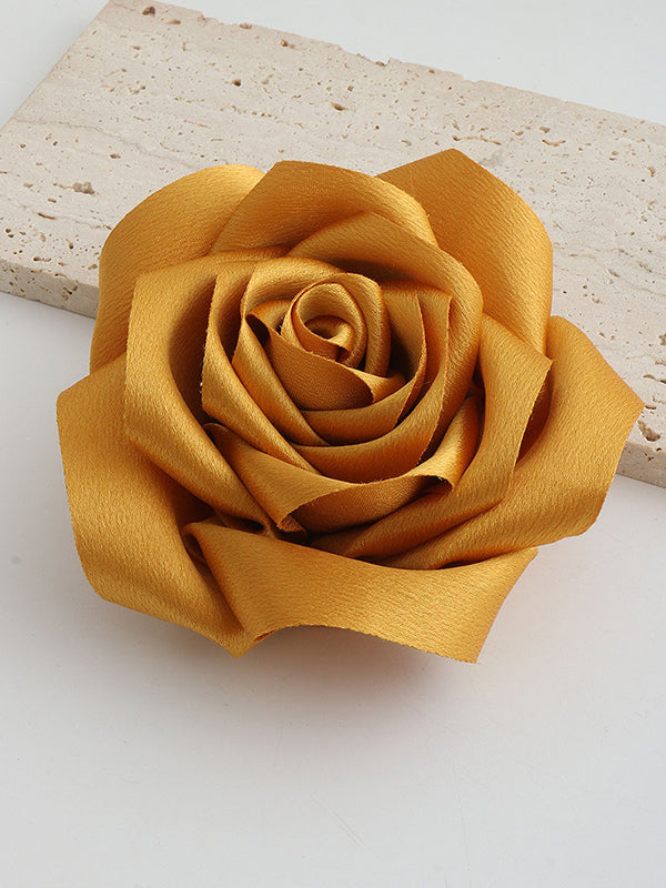 Flower Shape Solid Color Brooch Accessories