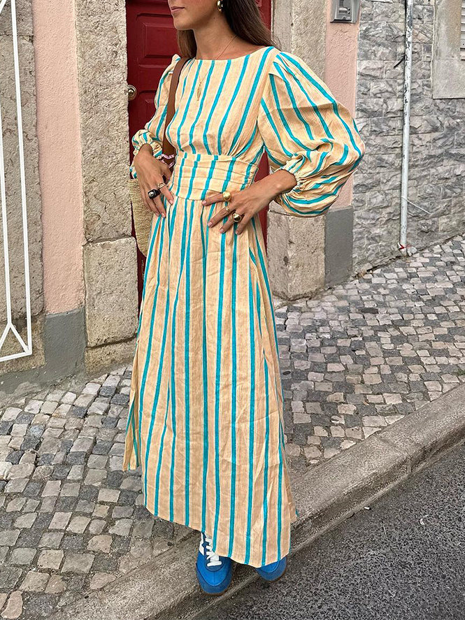 Striped Midi Dress