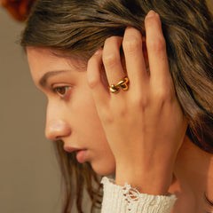 Aurelia - Gold-Plated Heart Ring