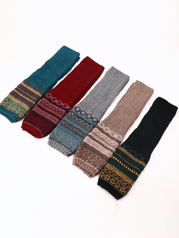 Casual Keep Warm Printed Leg Warmers Accessories