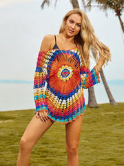 Ina Crochet Halo Beach Cover-up