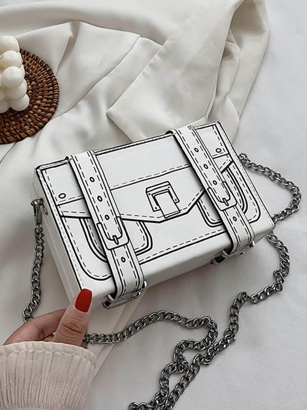 Chains Printed Crossbody Bags