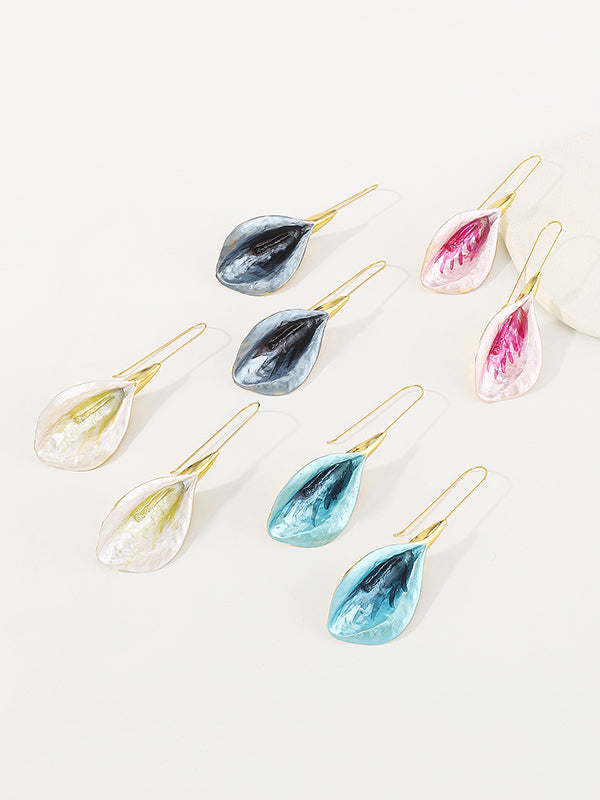 Flower Shape Drop Earrings