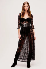 Esther Sweetheart Lace Maxi Dress