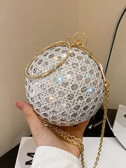 Chains Geometric Rhinestone Shiny Bags Bags Accessories Crossbody Bags Evening Bags & Clutches Handbags