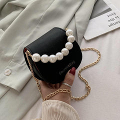 Pearl-Elegance Crossbody Bag