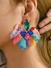 Flower Shape Drop Earrings