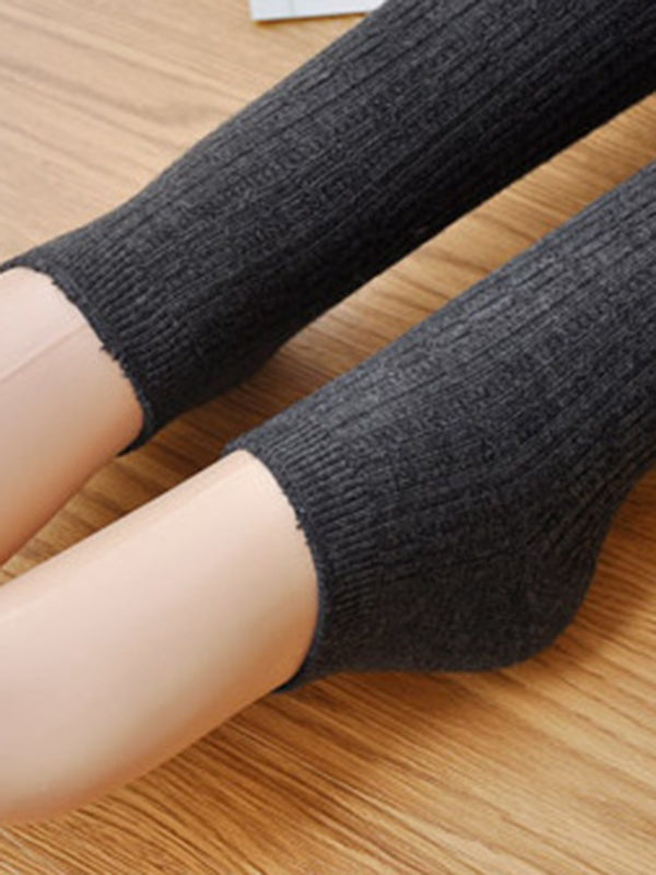 Casual Skinny Keep Warm Solid Color Leg Warmers Accessories