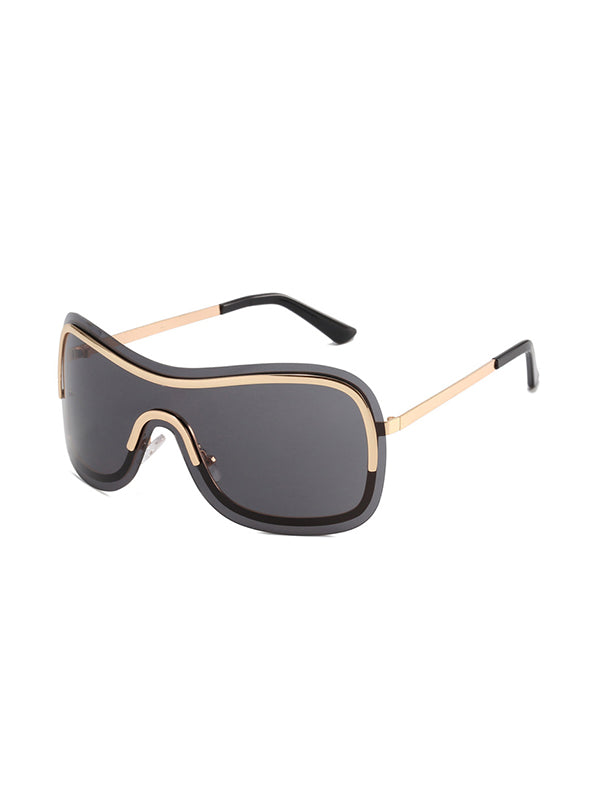 Geometric Sun Protection Sunglasses Accessories