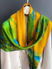 Contrast Color Printed Sun protection Shawl&Scarf