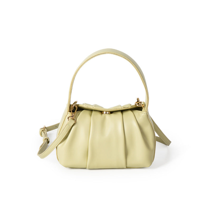 Pleated-Chic Mini Handbag